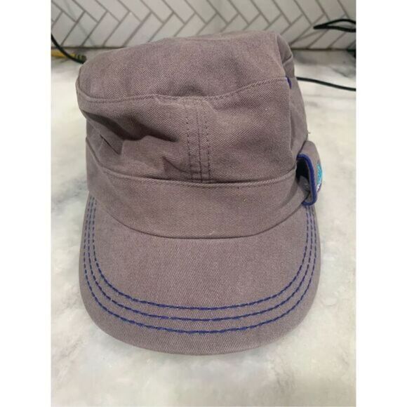 Vintage Adidas Clima Lite Billed Cadet Cap Grey And Blue - Picture 1 of 7